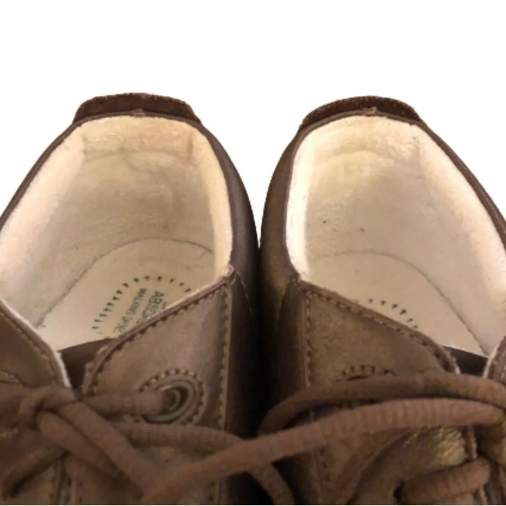 Propet  W3606 bronze Firefly lace up comfrt snkrs SIZE 9.5N metallic